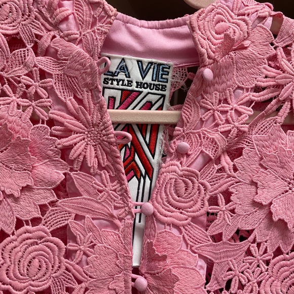 La Vie Style House 3D Pink Dress - Picture 2 of 7